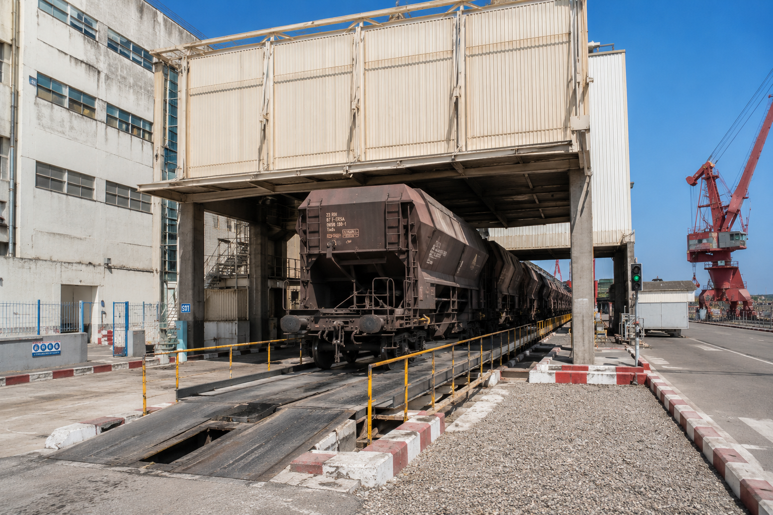 SOSIPO - Installation d’un pont-bascule pour wagons